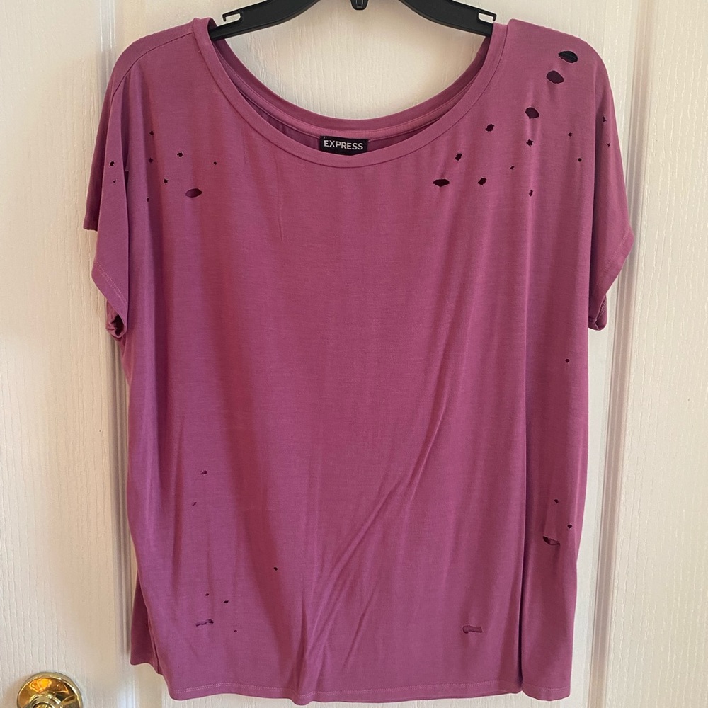 Express NWT Distressed Tee